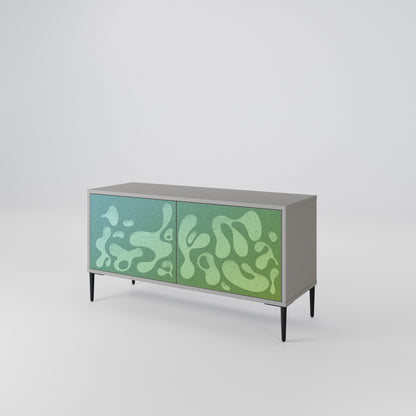 IRREGULAR BLUE Compact 2-Door TV Cabinet