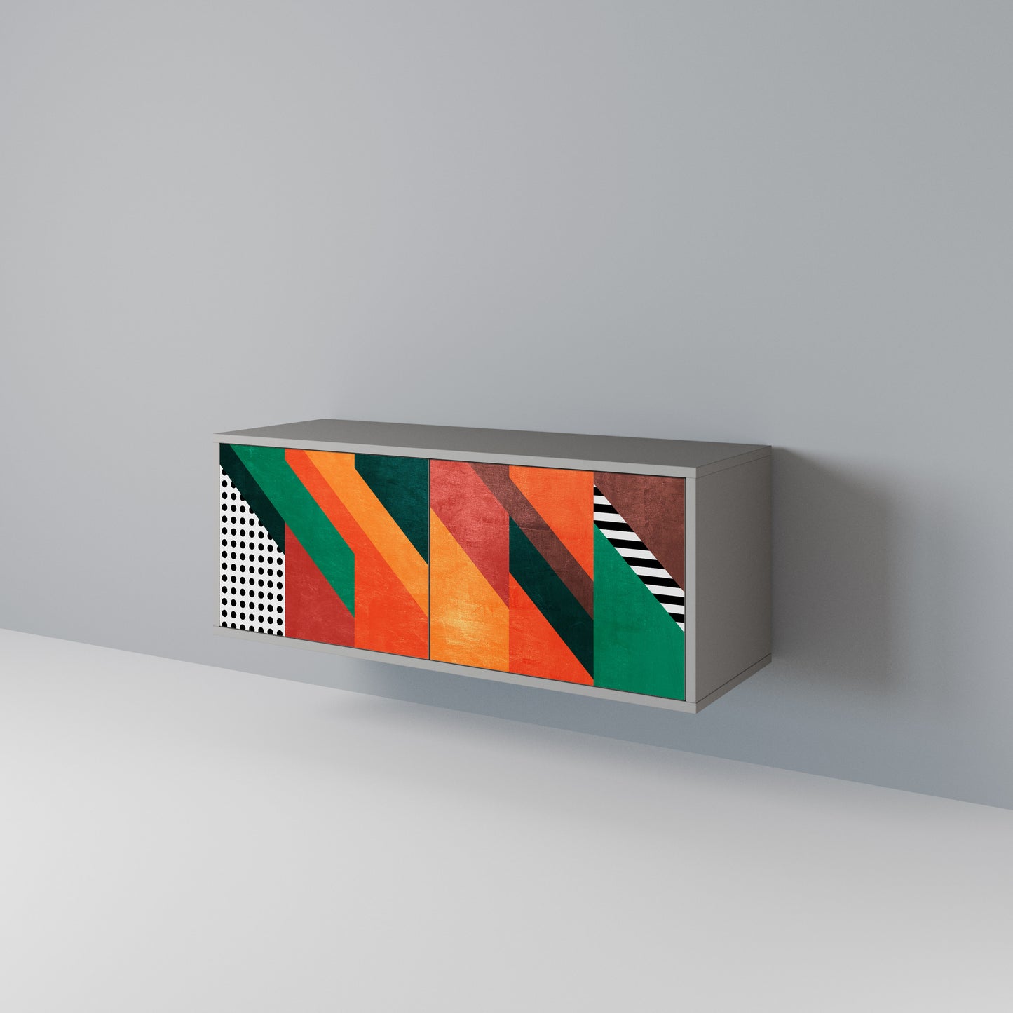 MAKESHIFT ARTISTRY Compact 2-Door TV Cabinet