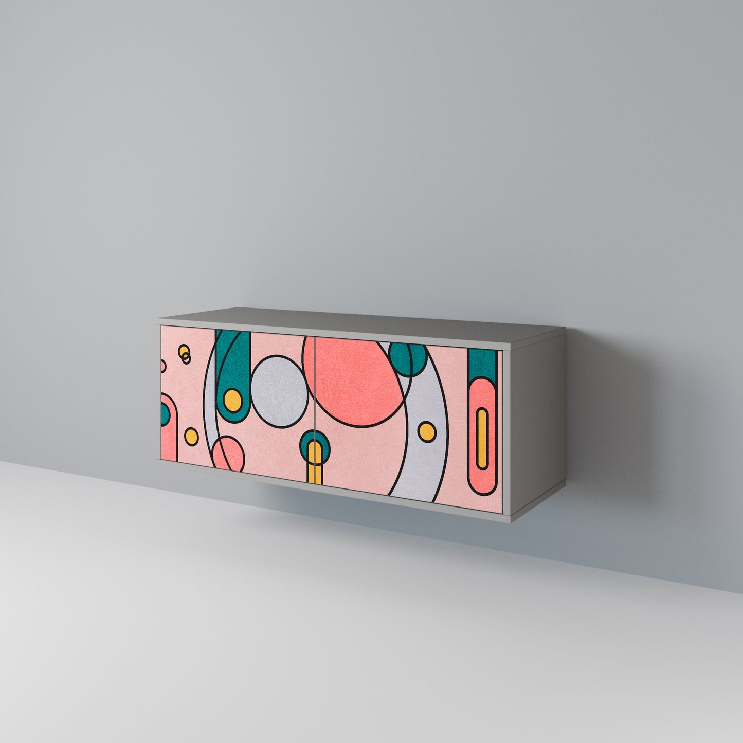 GOSSAMER ECHOES Compact 2-Door TV Cabinet