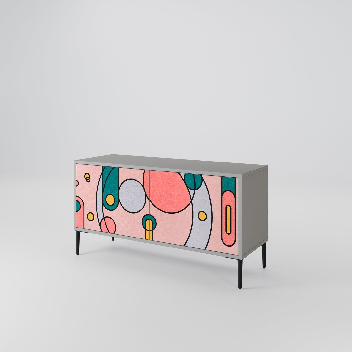 GOSSAMER ECHOES Compact 2-Door TV Cabinet