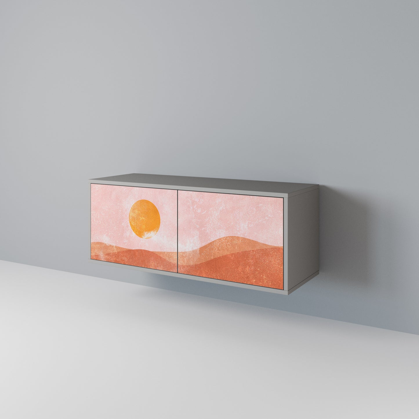 LUMINOUS SUNLIGHT Compact 2-Door TV Cabinet