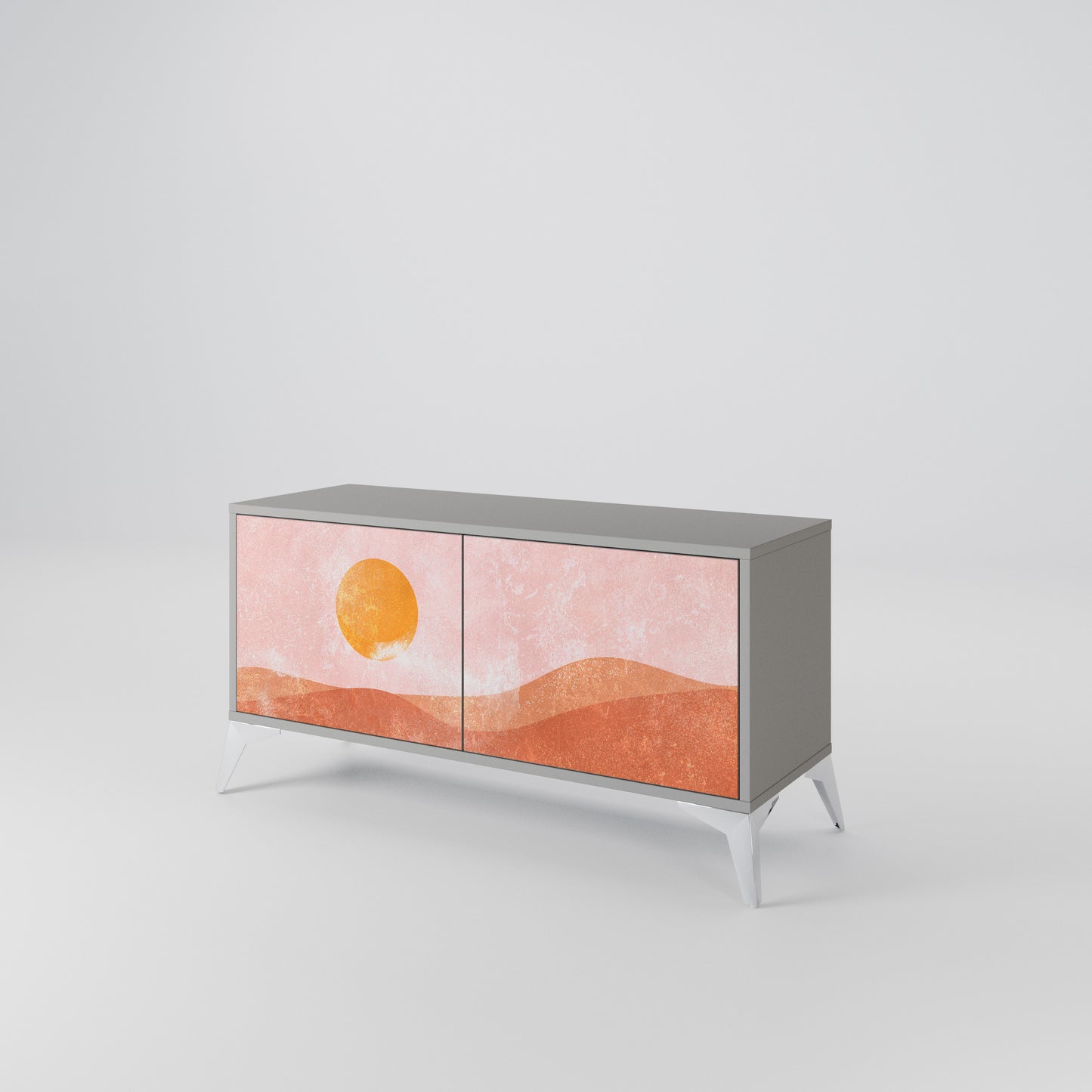 LUMINOUS SUNLIGHT Compact 2-Door TV Cabinet