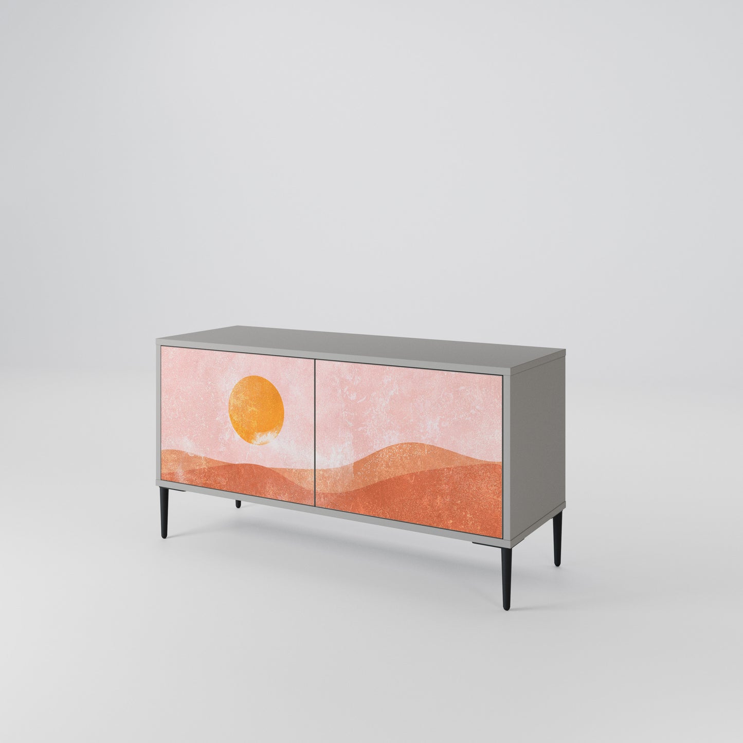 LUMINOUS SUNLIGHT Compact 2-Door TV Cabinet