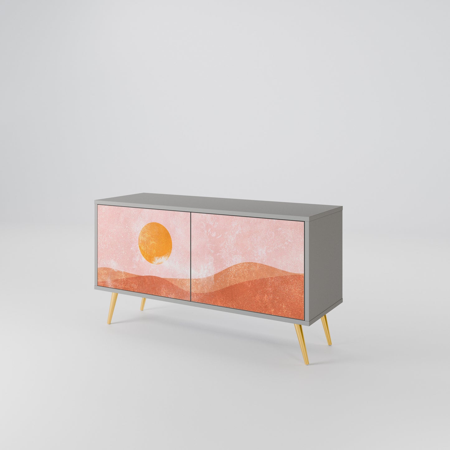 LUMINOUS SUNLIGHT Compact 2-Door TV Cabinet