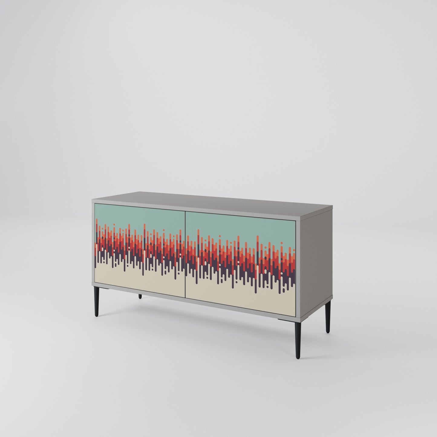 CHROMA CONTOURS Compact 2-Door TV Cabinet