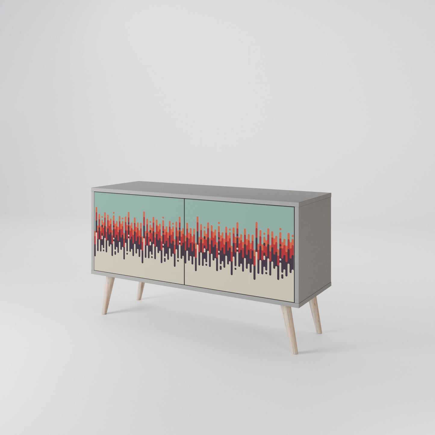 CHROMA CONTOURS Compact 2-Door TV Cabinet