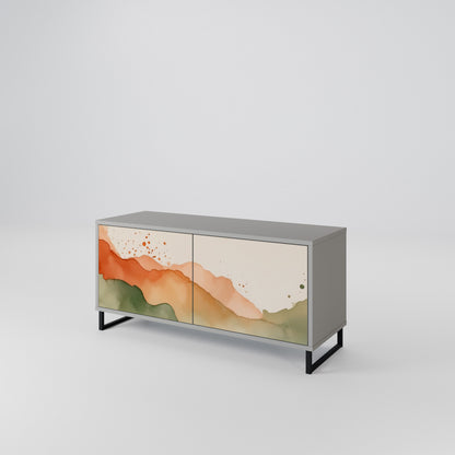 WATERCOLOUR PEAKS Mobile TV Compatto a 2 Ante