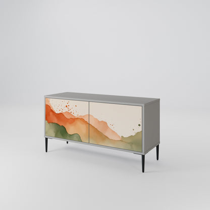 WATERCOLOUR PEAKS Mobile TV Compatto a 2 Ante