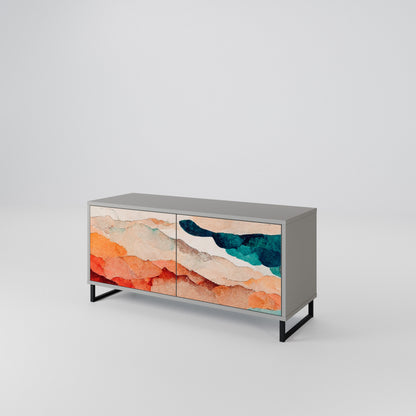 ABSTRACT LANDSCAPE Mobile TV Compatto a 2 Ante