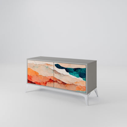ABSTRACT LANDSCAPE Mobile TV Compatto a 2 Ante