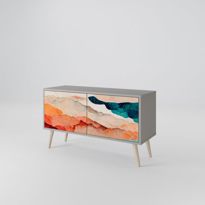 ABSTRACT LANDSCAPE Mobile TV Compatto a 2 Ante