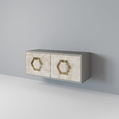 HEXAGONAL SHAPES Mobile TV Compatto a 2 Ante