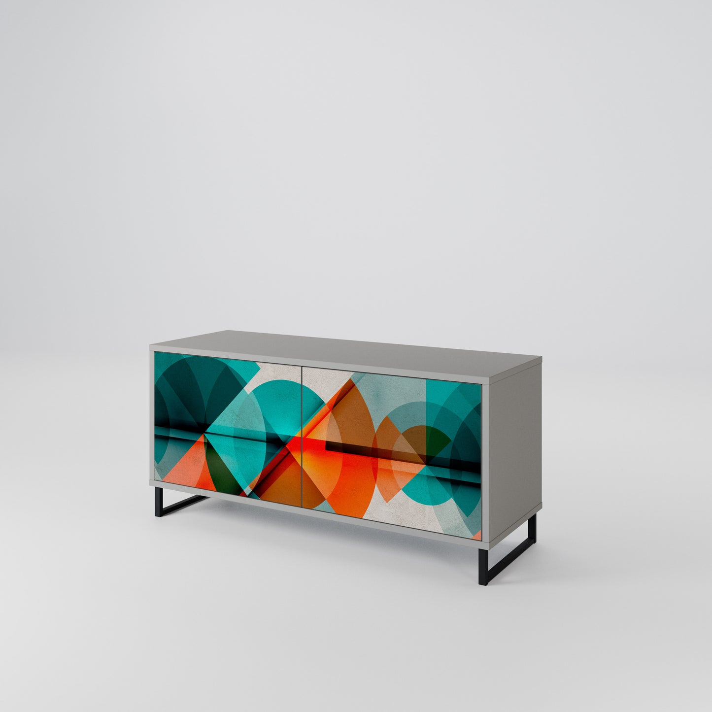 CIRCULAR RHAPSODY Compact 2-Door TV Cabinet