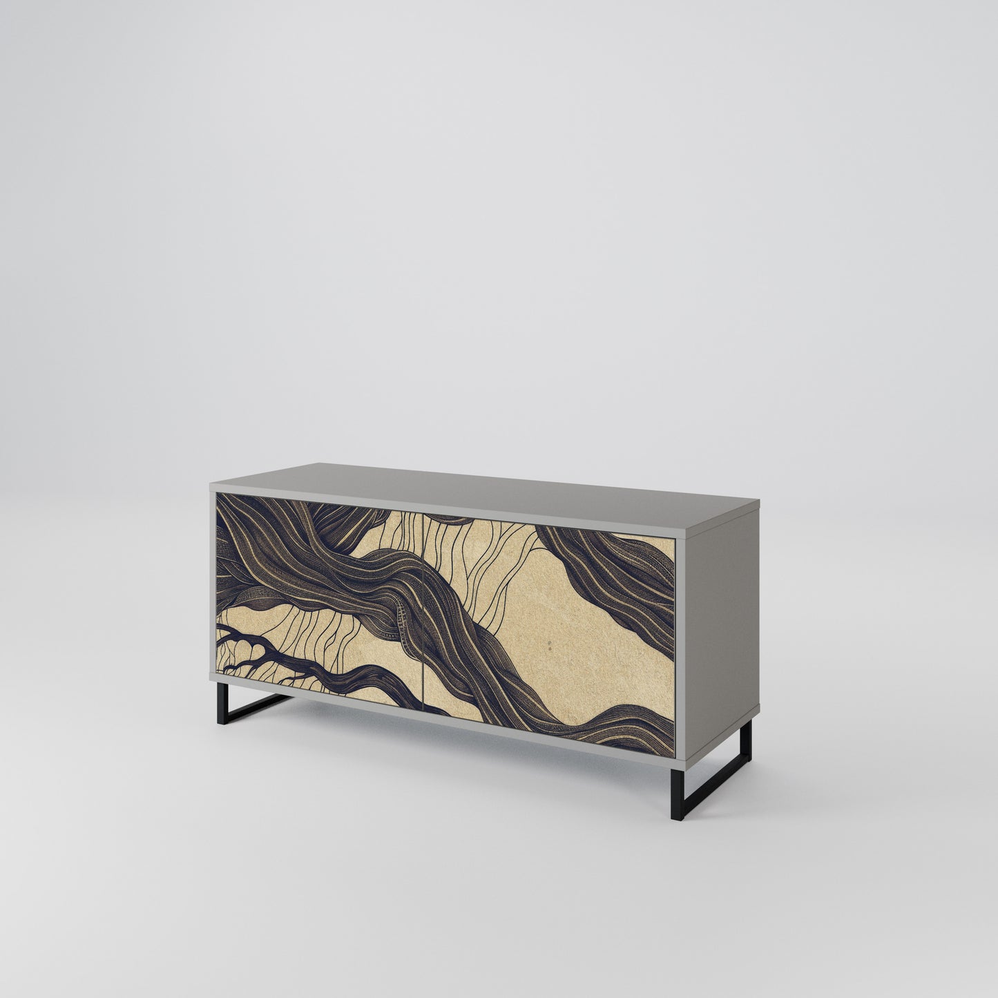 UNIFIED FRAGMENTS Compact 2-Door TV Cabinet