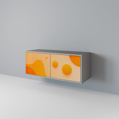 ORANGE ARRANGEMENT Mobile TV Compatto a 2 Ante
