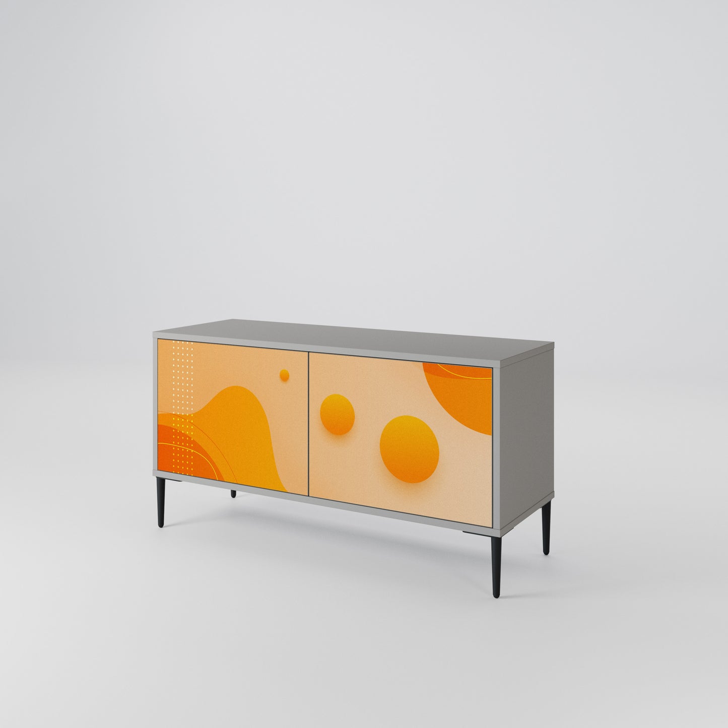 ORANGE ARRANGEMENT Compact 2-Door TV Cabinet