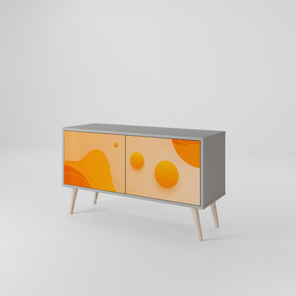 ORANGE ARRANGEMENT Mobile TV Compatto a 2 Ante