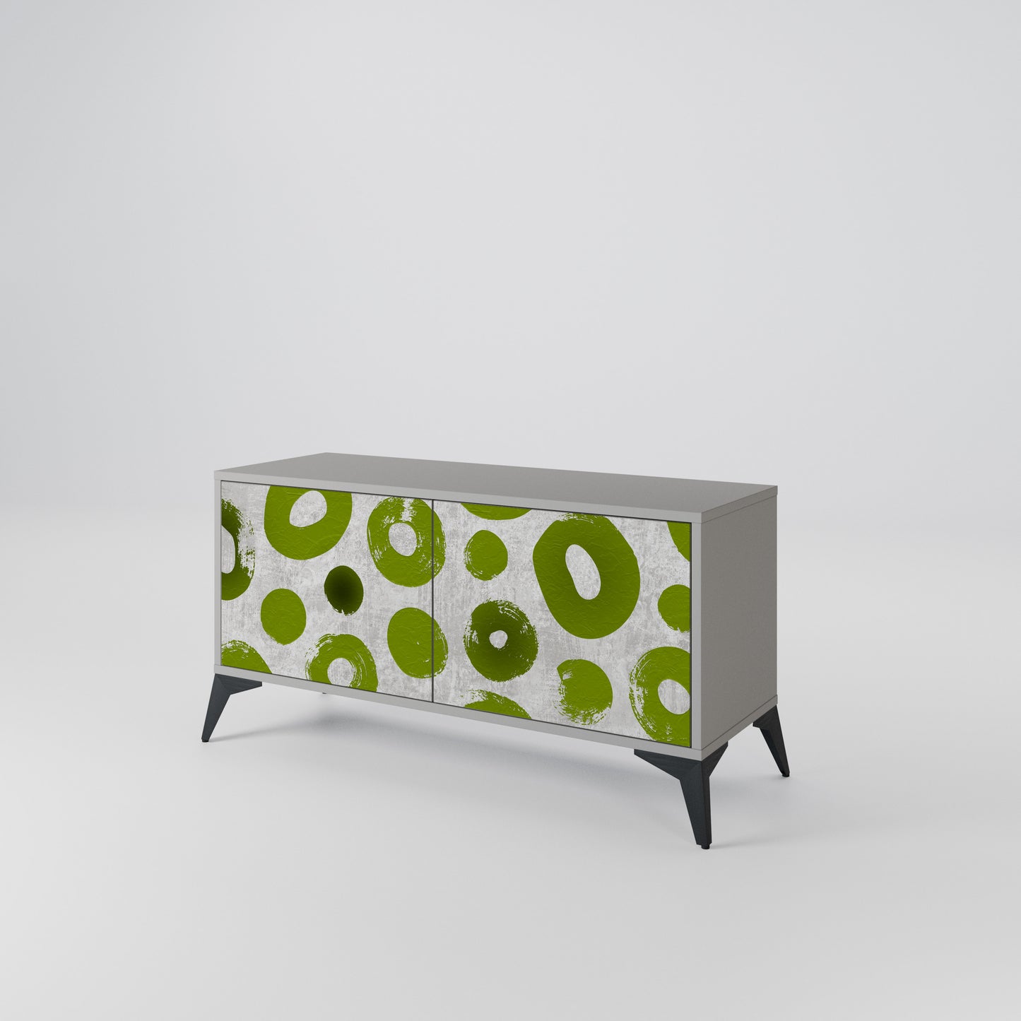 GREEN RHAPSODY Compact 2-Door TV Cabinet