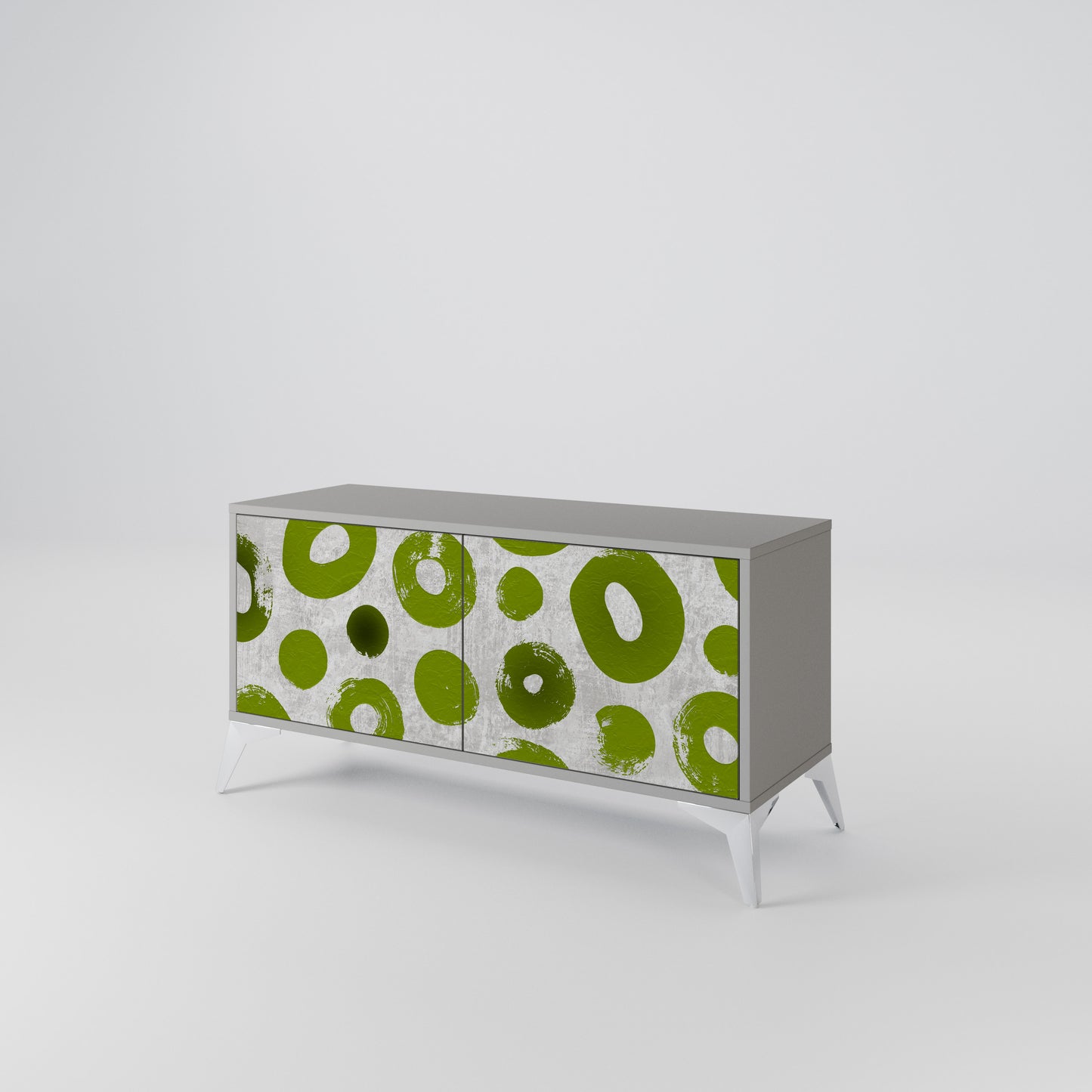 GREEN RHAPSODY Compact 2-Door TV Cabinet