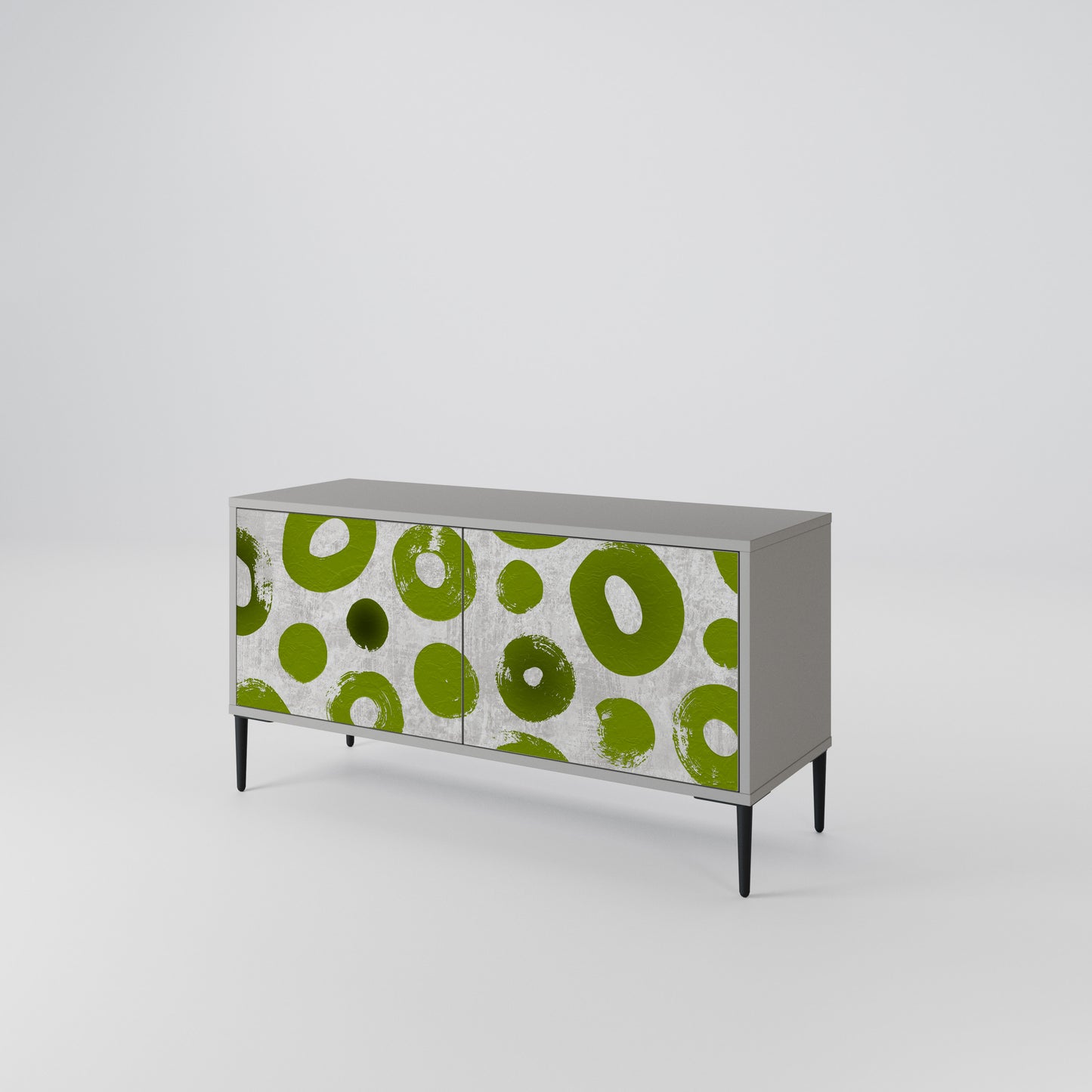 GREEN RHAPSODY Compact 2-Door TV Cabinet