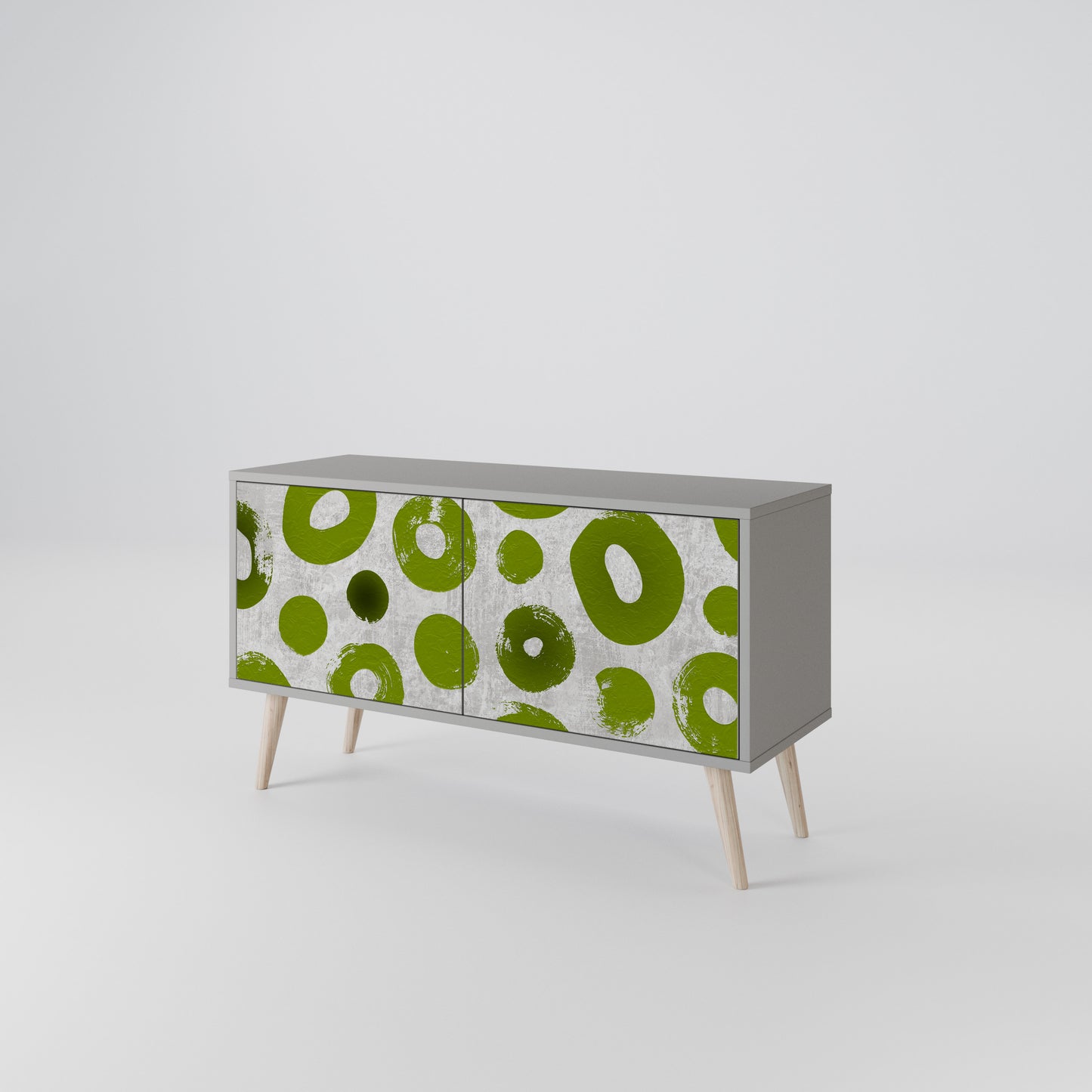 GREEN RHAPSODY Compact 2-Door TV Cabinet