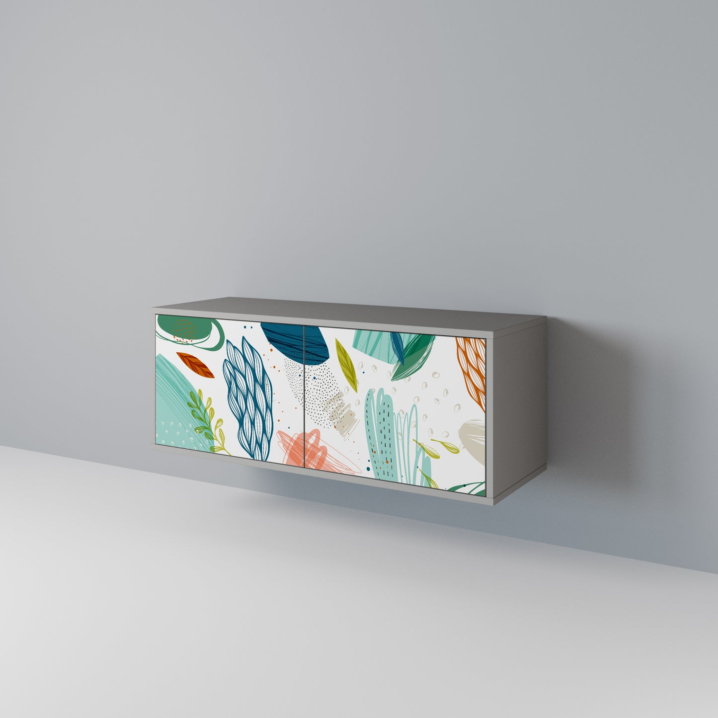 BOTANICAL HURRICANE Compact 2-Door TV Cabinet