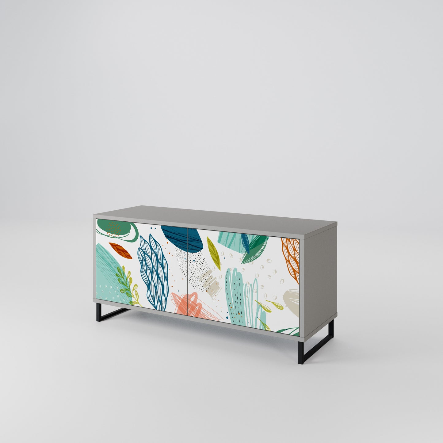 BOTANICAL HURRICANE Compact 2-Door TV Cabinet