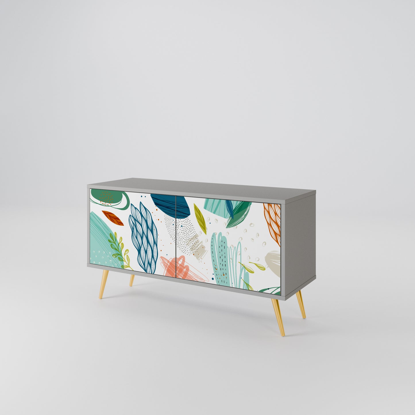 BOTANICAL HURRICANE Compact 2-Door TV Cabinet