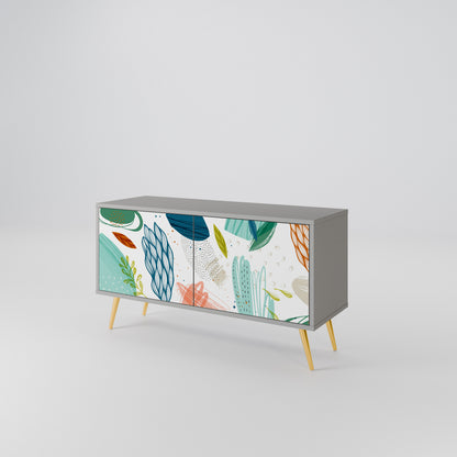 BOTANICAL HURRICANE Compact 2-Door TV Cabinet
