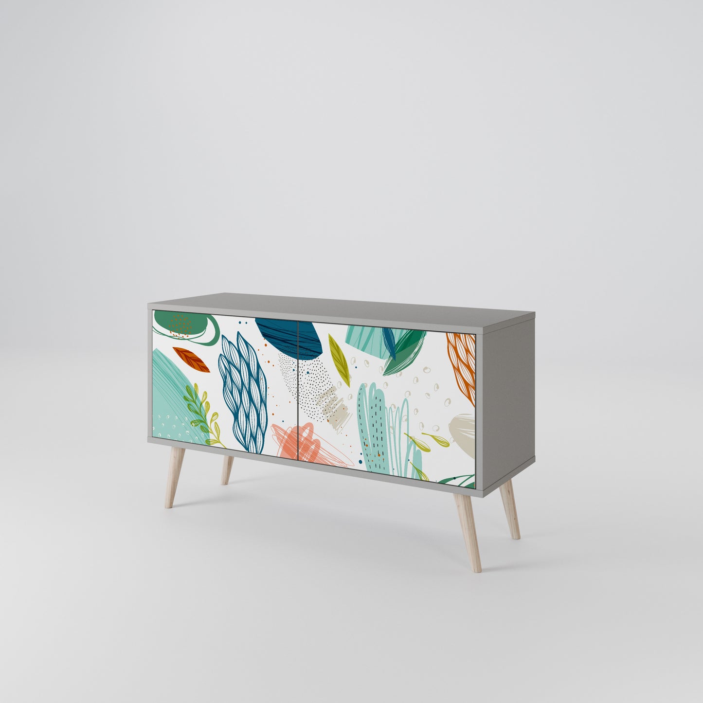 BOTANICAL HURRICANE Compact 2-Door TV Cabinet