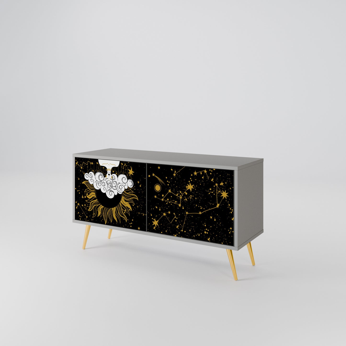 STELLAR CONSTELLATIONS Compact 2-Door TV Cabinet