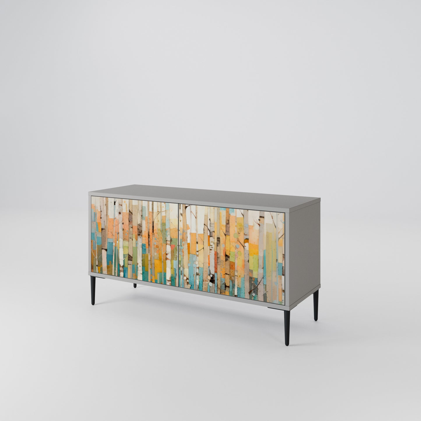 BIRCH KALEIDOSCOPE Compact 2-Door TV Cabinet