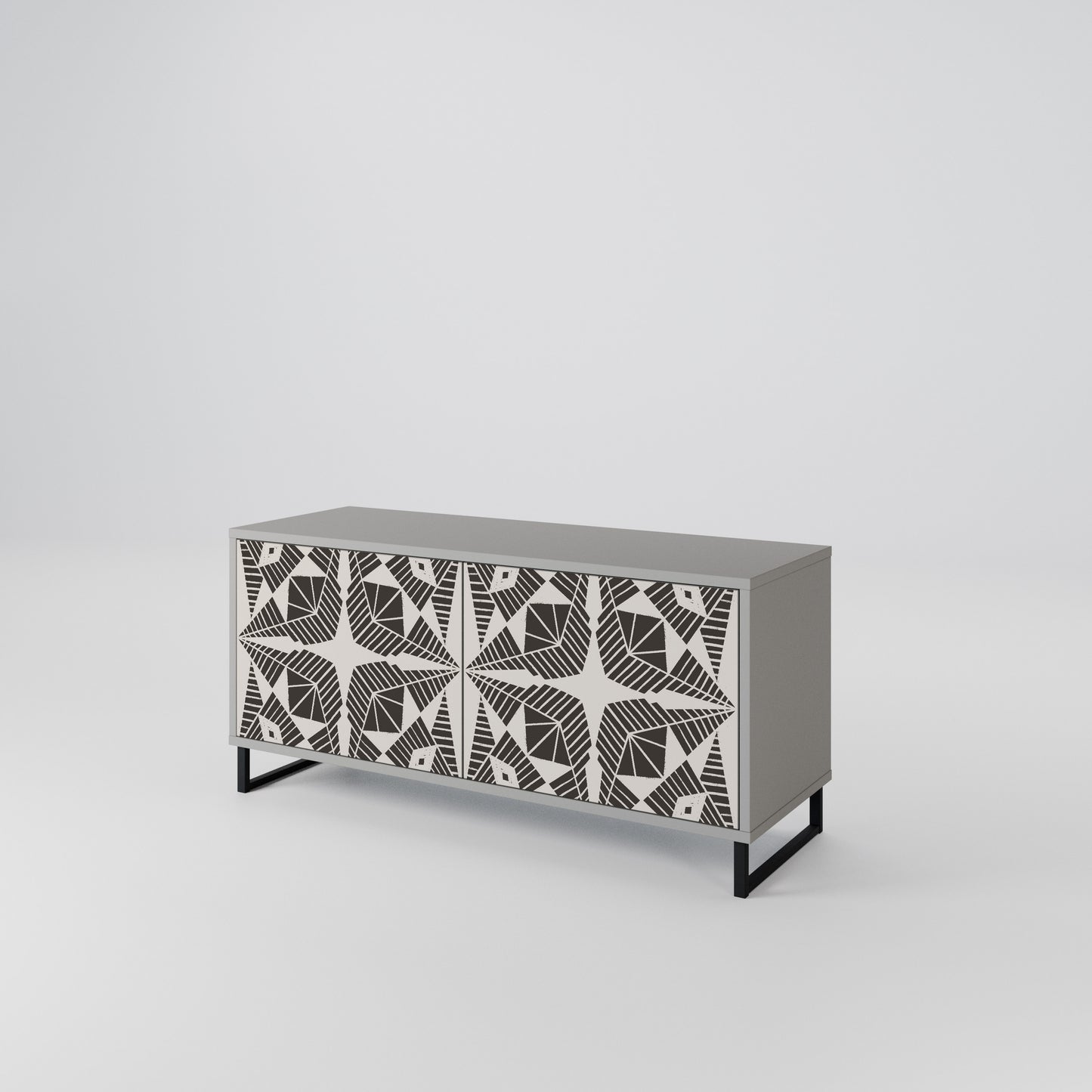 MONOCHROME NEXUS Compact 2-Door TV Cabinet