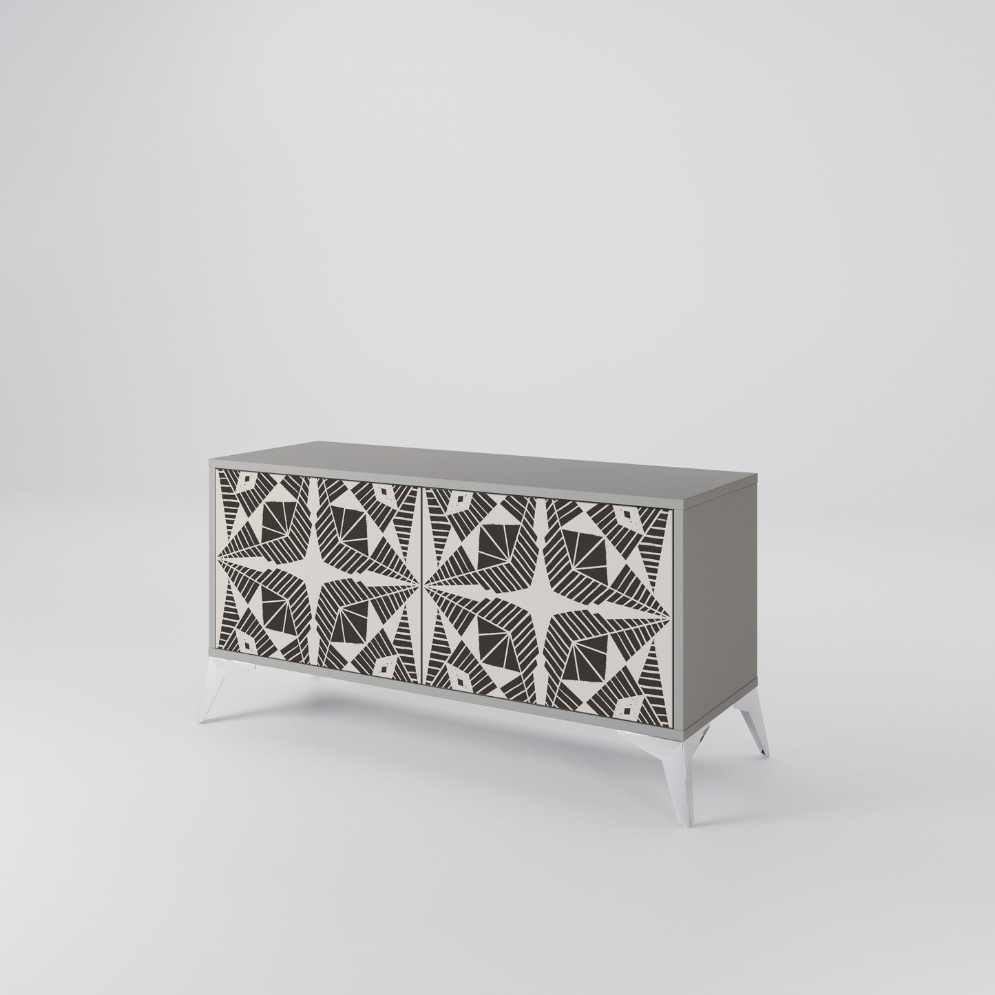 MONOCHROME NEXUS Compact 2-Door TV Cabinet