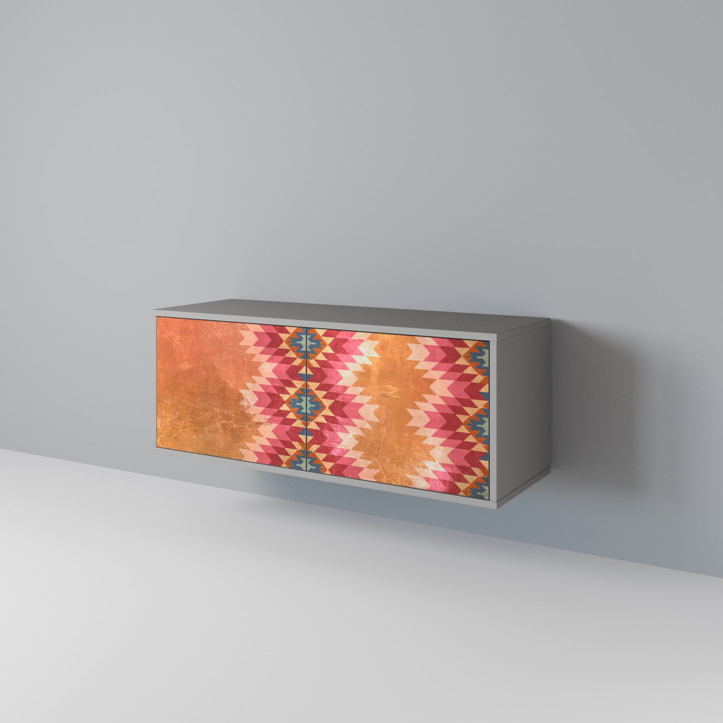 INDIAN FOLK Compact 2-Door TV Cabinet