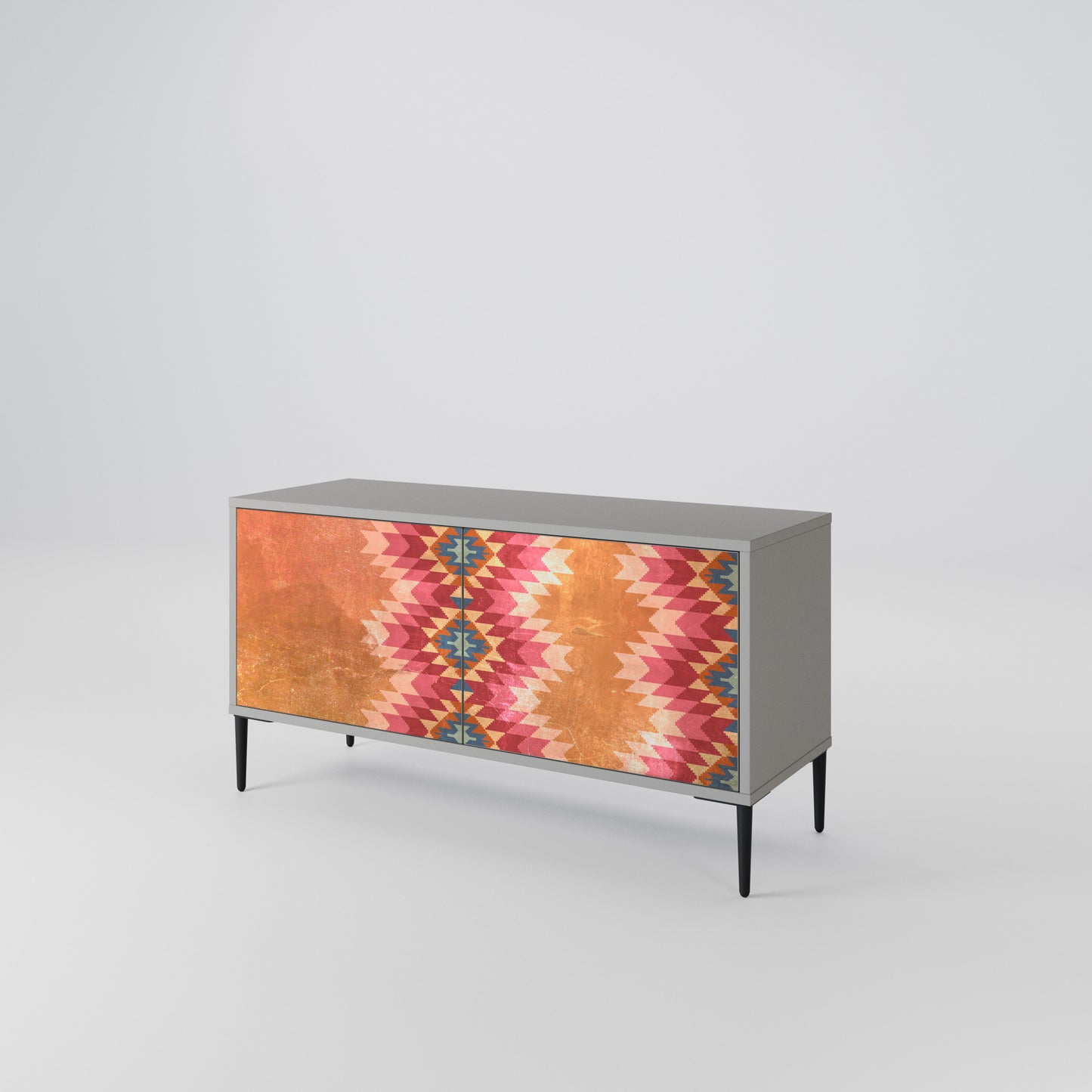 INDIAN FOLK Compact 2-Door TV Cabinet