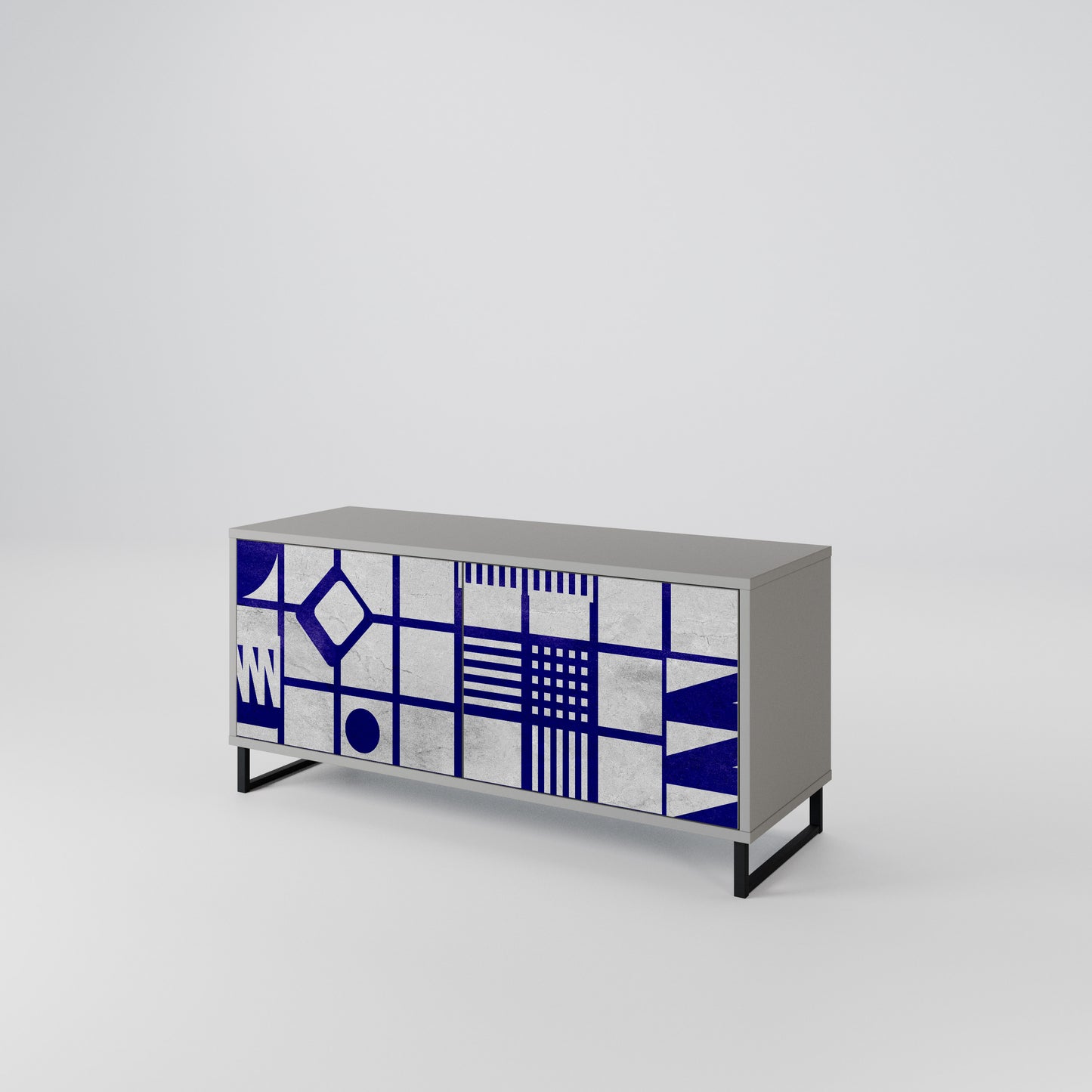 THE RIGHT PLACES Compact 2-Door TV Cabinet