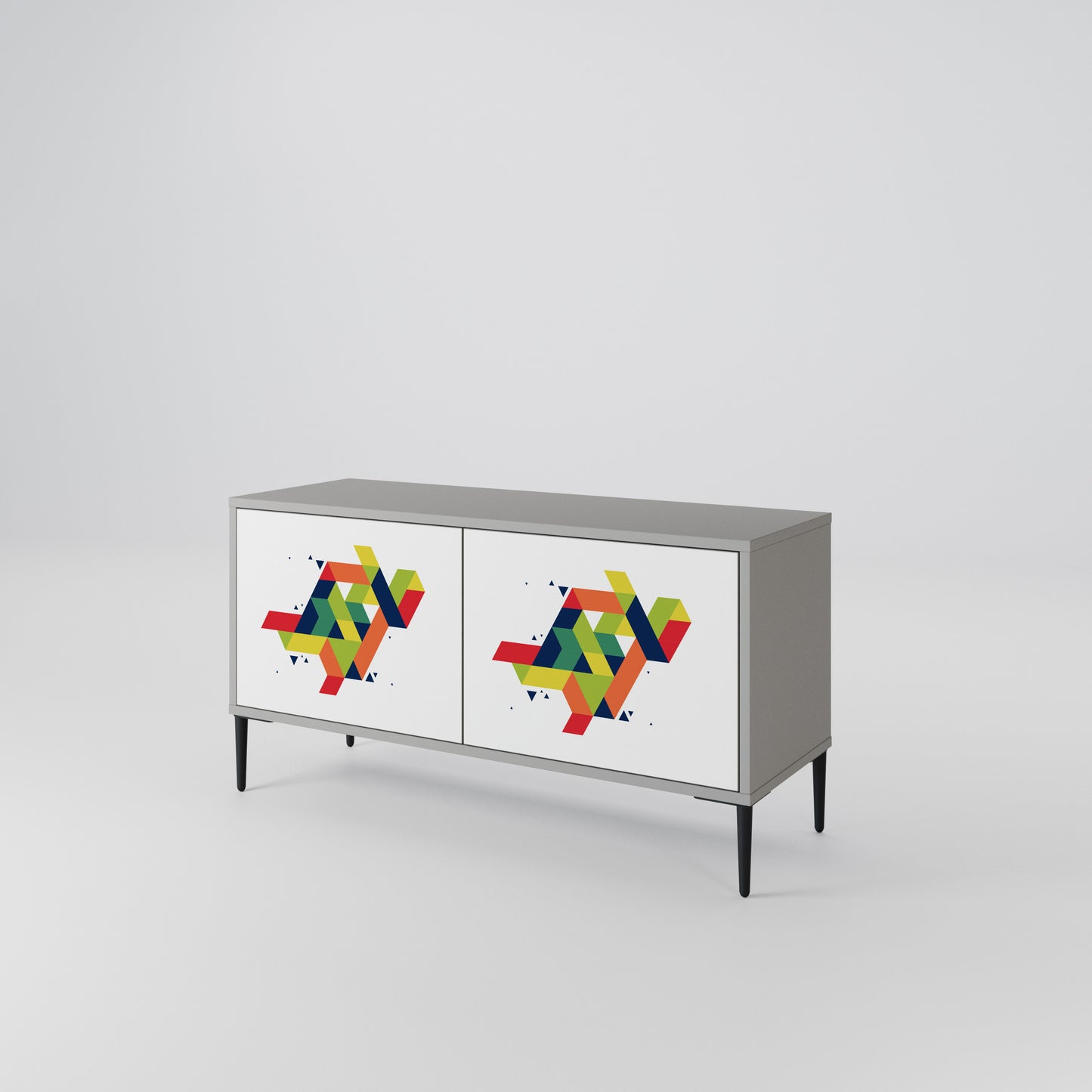 FUTURE SIGN Compact 2-Door TV Cabinet