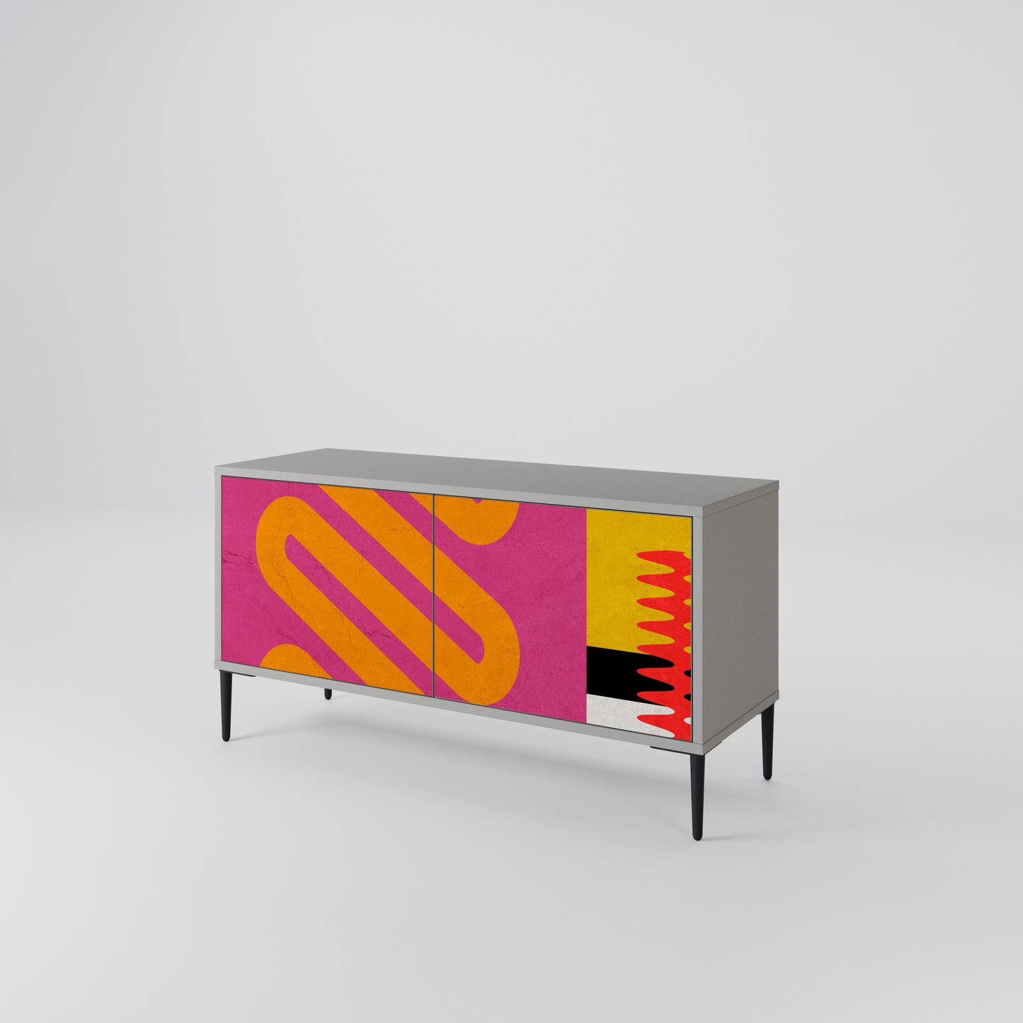 VIVID ART Compact 2-Door TV Cabinet