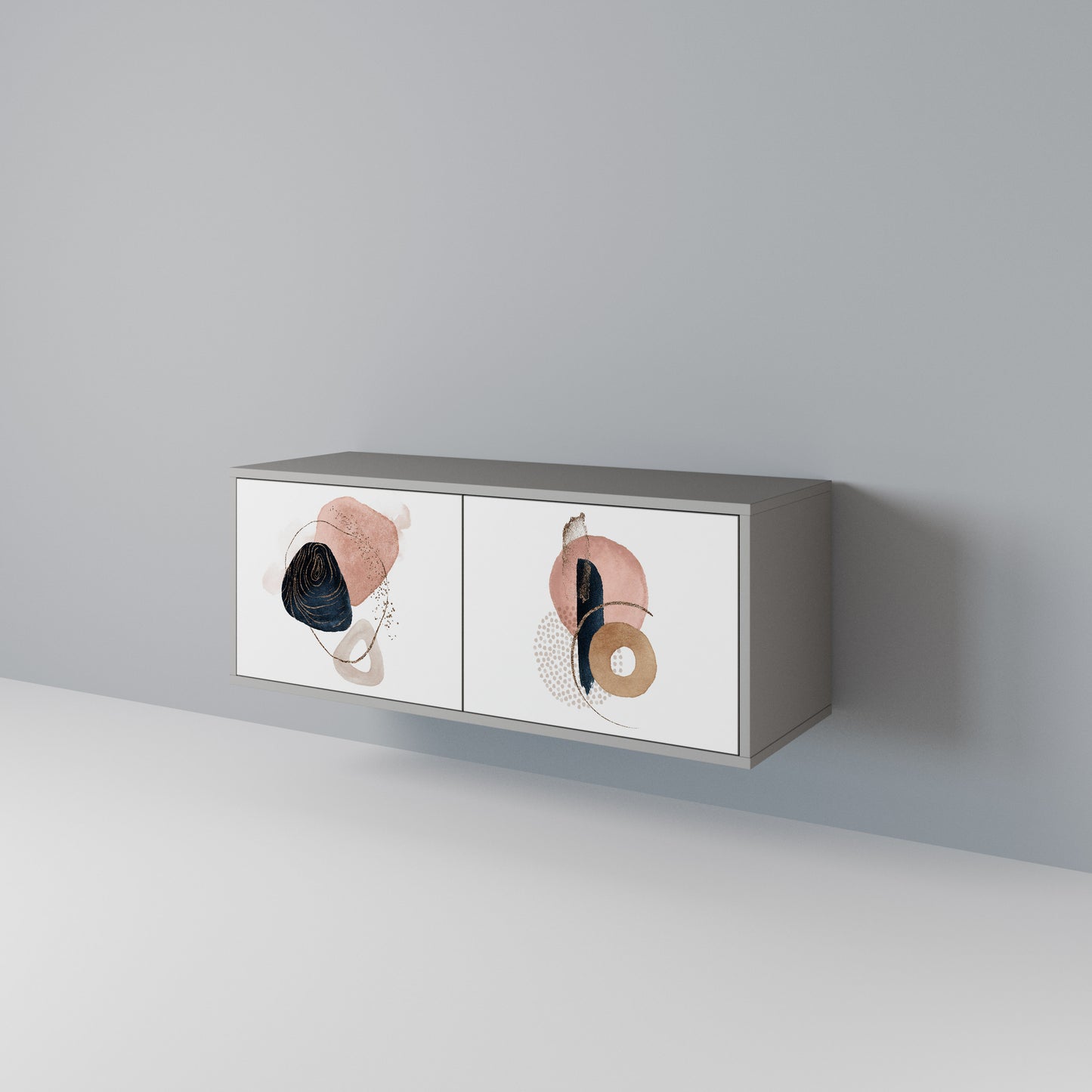 COLORFUL SHAPES Mobile TV Compatto a 2 Ante