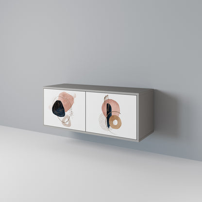 COLORFUL SHAPES Mobile TV Compatto a 2 Ante