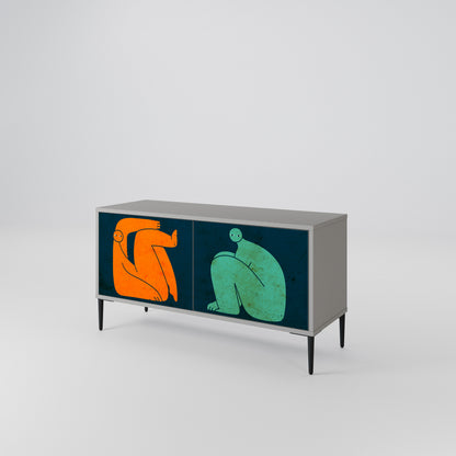 TOGETHER BUT SEPARATELY Mobile TV Compatto a 2 Ante