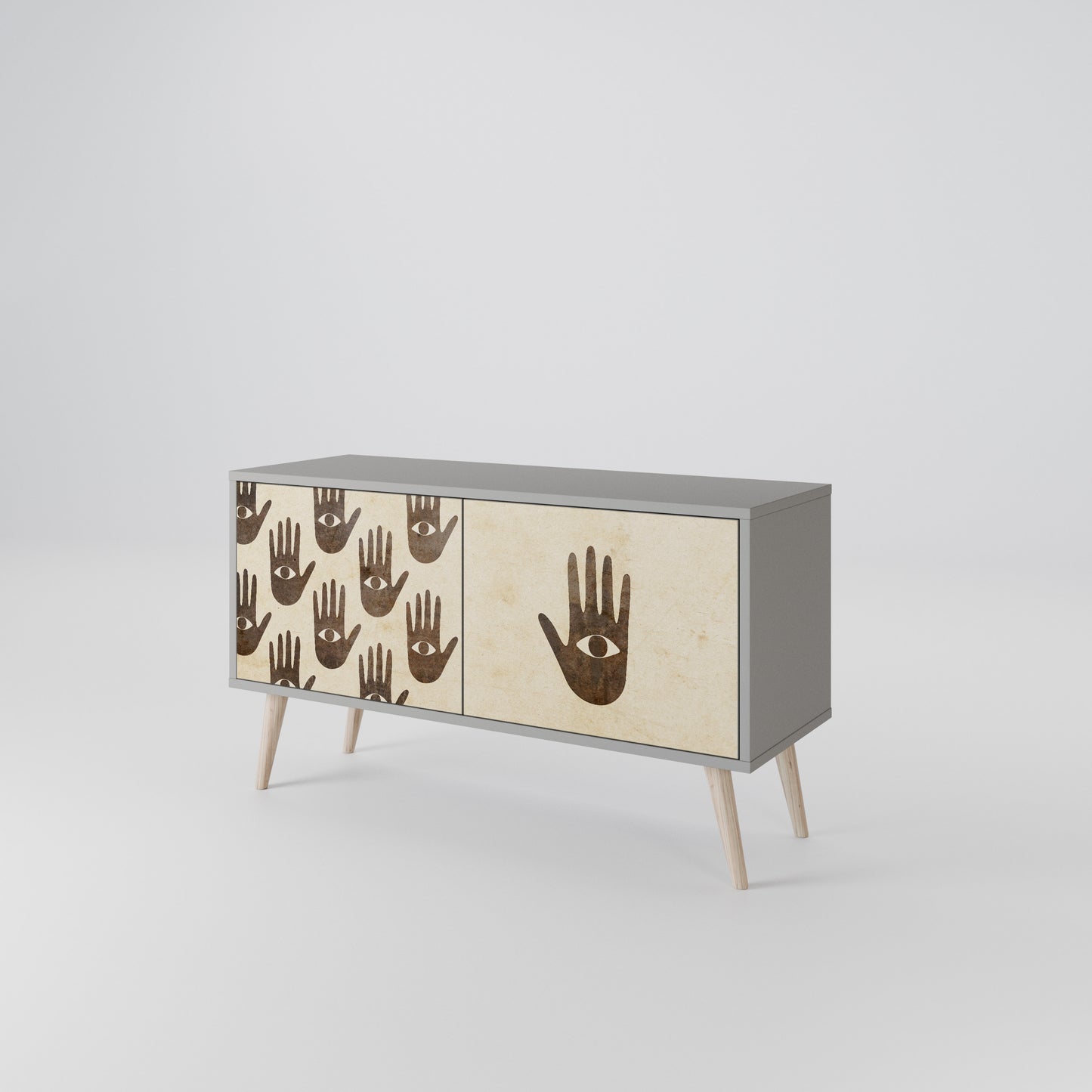 SEE MORE Compact 2-Door TV Cabinet