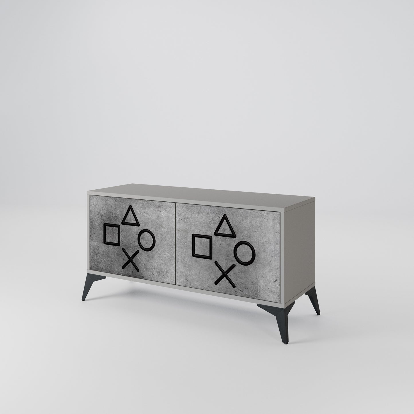 GAMER CHOICE Compact 2-Door TV Cabinet
