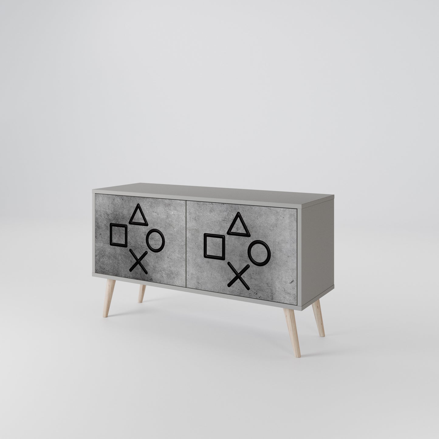 GAMER CHOICE Compact 2-Door TV Cabinet