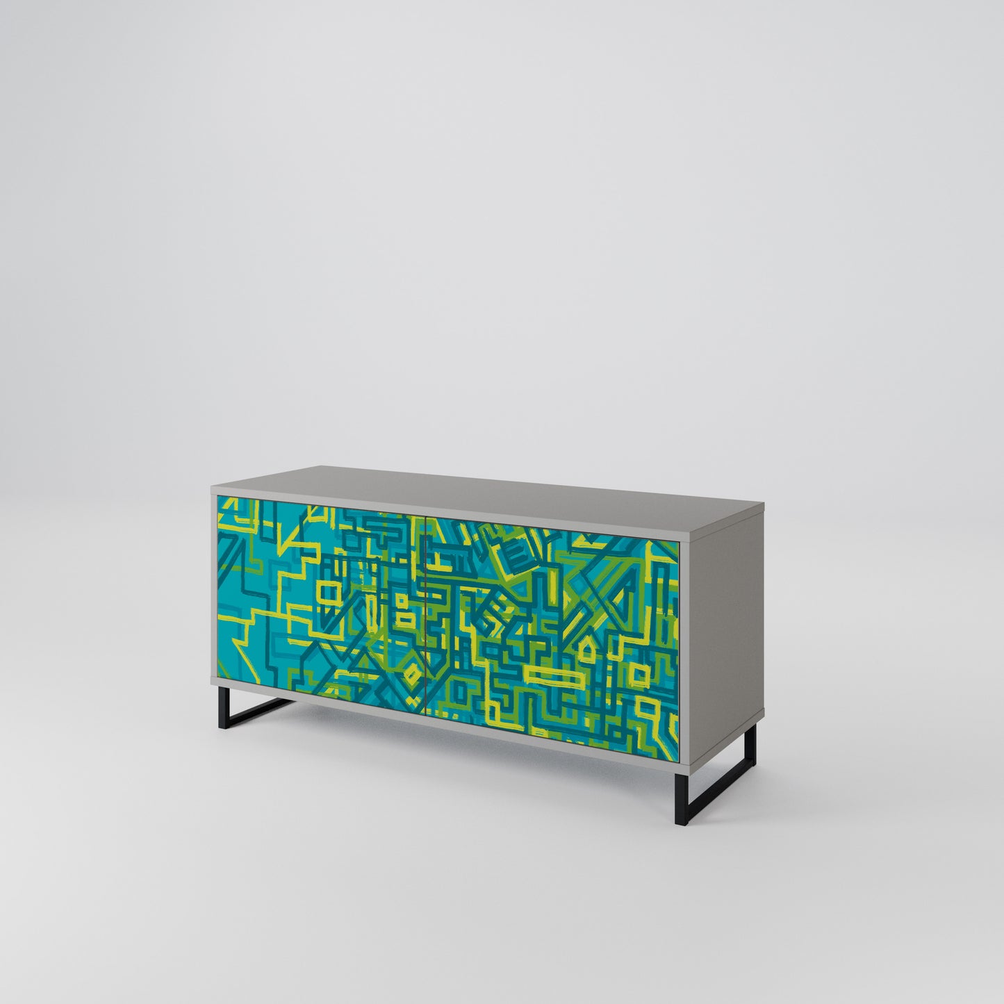 NOSTALGIC MEMORIES Compact 2-Door TV Cabinet