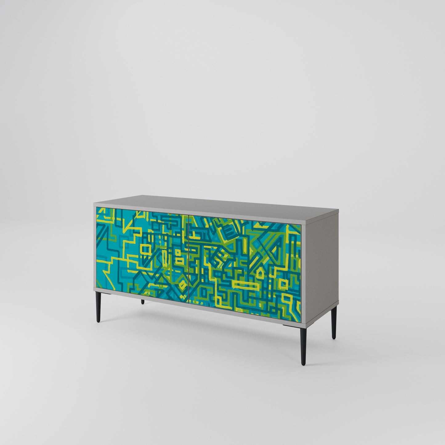 NOSTALGIC MEMORIES Compact 2-Door TV Cabinet