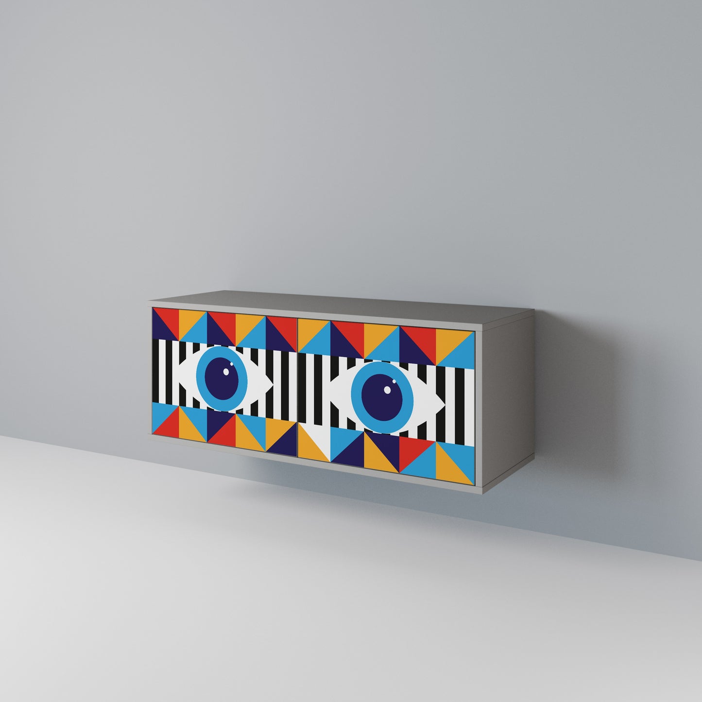 ABSTRACTION AND GEOMETRY Mobile TV Compatto a 2 Ante