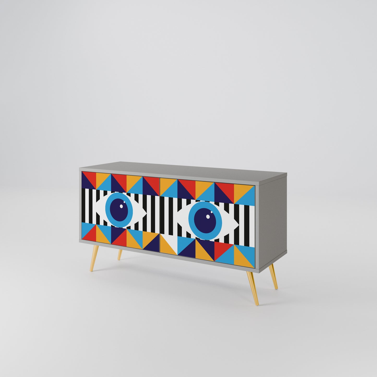 ABSTRACTION AND GEOMETRY Mobile TV Compatto a 2 Ante