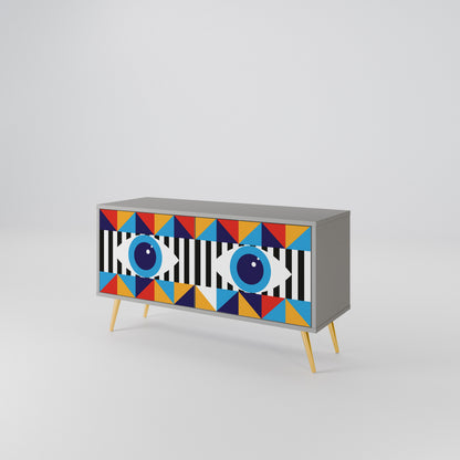 ABSTRACTION AND GEOMETRY Mobile TV Compatto a 2 Ante